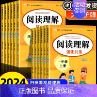 [全套5册]阅读理解+写作训练+句式强化+字帖+计算题 五年级下 [正版]2024年小学语文阅读理解专项训练书人教版 一