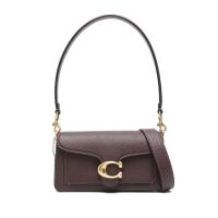 COACH女士头层牛皮单肩斜挎包小巧百搭日常通勤手提斜挎两用