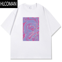 HLCOMAN王楚钦同款印花短袖男女T恤夏季宽松运动训练休闲半袖上衣服