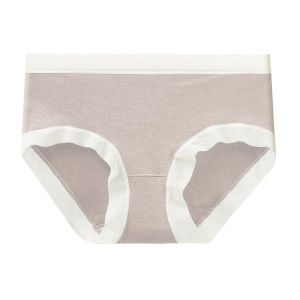 莫代尔内裤厂家女士内裤桑蚕丝三角裤帖牌舒适女生内裤蕾丝边