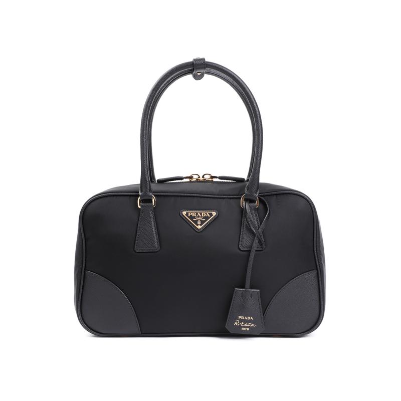 普拉达(PRADA)环保再生尼龙女士单肩包大容量通勤手提斜挎包日常