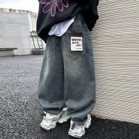 童装男童秋装裤子新款春秋款儿童中大童男孩秋季长裤牛仔裤潮
