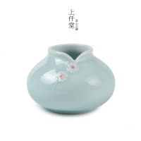 创意花瓶陶瓷家居装饰品客厅摆件绿萝水培插花器小清新 三维工匠 黄色大号弟窑米黄