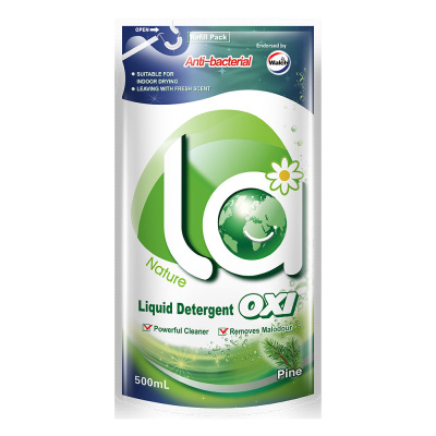 威露士la有氧洗500ml袋装洗衣液除菌除螨500ml(松木)