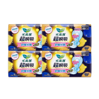 花王乐而雅卫生巾超瞬吸纤巧护翼型套装多包装夜用40cm8片[4包]