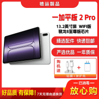 [二手95新]一加平板2 Pro 冰川银 8G+256G WIFI版 13.2英寸屏骁龙8至尊版芯片办公学习游戏平板电脑