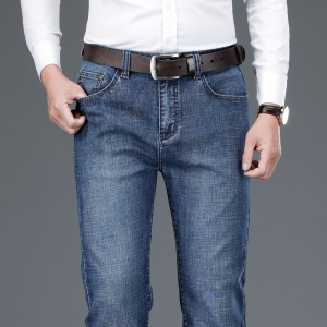 老爷车(laoyeche)秋冬季款男士牛仔裤子男款弹力修身直筒宽松潮男装长裤子牛仔裤 男