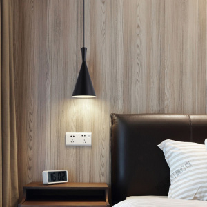 苏宁放心购 北欧床头吊灯简约现代卧室灯创意轻奢餐厅单头吧台日式民宿小吊灯