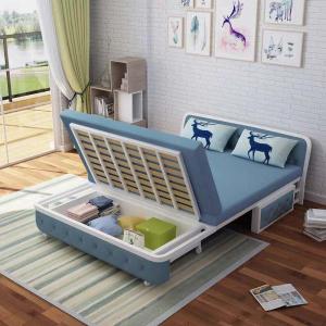 森美人折叠沙发床两用推拉客厅书房公寓小户型双人简约现代多功能折叠床