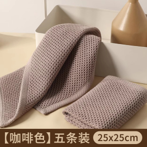 纯棉纱厨房家用洗碗布抹布吸水加厚不掉毛清洁毛巾擦手巾蜂窝巾不易沾油居家擦桌子台面燃气灶洗锅百洁布餐具杯子碗碟擦干布方巾