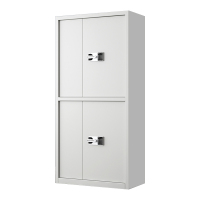 正斌指纹电子保密柜钢制密码文件柜档案柜矮柜保密资料柜办公柜通双节白色:国保密码锁