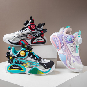 儿童篮球鞋秋冬新款学生跑步鞋女童软底透气男童运动休闲网鞋_664