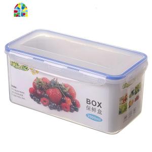 直销长方形3900ml密封食品冰箱收纳保鲜盒微波可冷冻储存盒色可选 FENGHOU