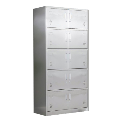 正斌不锈钢更衣柜储物柜更衣室储物柜员工衣柜201十门储物柜