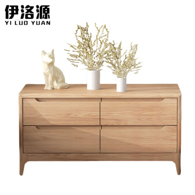 伊洛源实木床头柜80*38*53cm个