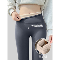 羊驼绒鲨鱼裤女外穿秋冬高腰提臀弹力紧身瑜伽大码加绒打底裤