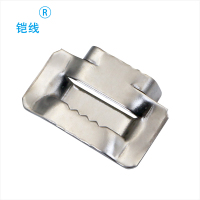 铠线 电料辅件 电力金具 白钢带卡扣19*1.0mm/个