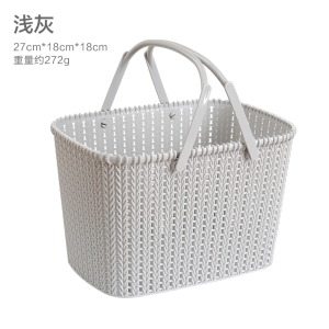 手提洗澡篮子浴筐洗漱用品韩国范儿可爱洗浴沐浴蓝浴室收纳篮框筐