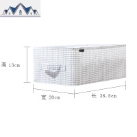 无盖收纳箱布艺收纳盒抽屉式 衣柜装衣服储物箱可折叠 三维工匠