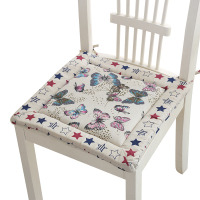 美帮汇棉麻印花加厚海绵椅垫坐垫垫子汽车座垫餐椅垫椅子座垫坐垫