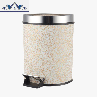 北欧垃圾桶创意脚踏家用客厅有盖卧室轻奢风卫生间带盖ins拉圾筒 三维工匠