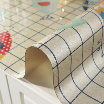 美帮汇茶几桌布防水防油免洗不透明茶几桌垫pvc软质玻璃防烫塑料家用