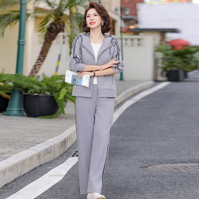 中老年女装休闲运动套装气质妈妈装两件套运动服跑步服40-60岁女