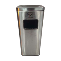优彩嘉 不锈钢垃圾桶 灭烟单桶 30L YCJ-S60