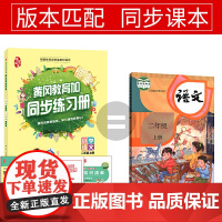 二年级上册语文同步练习册部编人教版二年级练习题同步小学二年级语文测试卷同步训练(买1赠4)