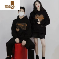 YANXU2023新款潮流七夕礼物不一样的情侣装秋季卫衣小众超火外套男