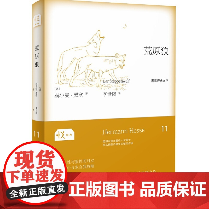悦经典系列11:荒原狼 赫尔曼黑塞 陕西师范大学出版社 正版书籍