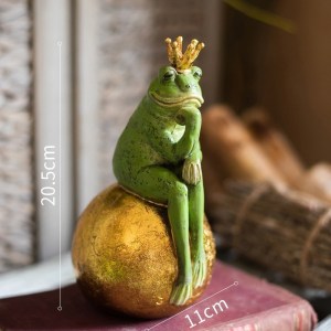 美帮汇青蛙子公主摆件情人节礼品表白塑创意送女生结婚 王子