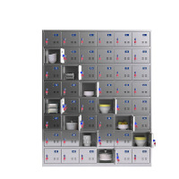 晋舰 201不锈钢碗柜餐盘柜食堂餐具收纳储存柜碗碟存放柜储物柜 48门柜