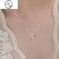 JiMi银银小天鹅项链女夏轻奢小众锁骨链2023新款高级感吊坠送女友礼物
