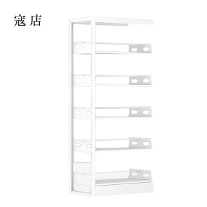 寇店图书馆书架阅览室货架资料档案架钢制书架单面五层副架