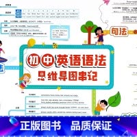 初中英语语法+动词短语挂图(3张) 初中通用 [正版]初中英语语法思维导图速记知识点视频讲解专项大全解挂图不规则语法动词