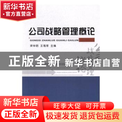正版 公司战略管理概论 梁毕明,王海菲主编 经济科学出版社 9787