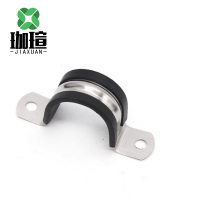 珈瑄 不锈钢胶条骑马卡U型卡 22mm 个