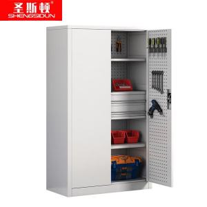 圣斯顿 钢制内二抽储物柜含挂网 WD1050W2CG 1000*500*1800mm 白色 台