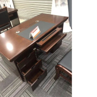 办公老板桌总裁桌主管桌班台1.6米单桌(限烟台地区配送)