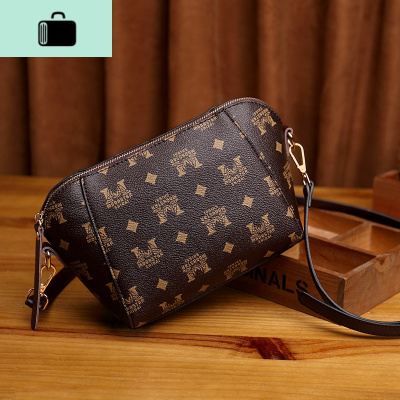 迷你小包包2020夏季新款流行贝壳包女士单肩包时尚百搭斜挎包女潮NEW LAKE 咖啡色女斜挎包