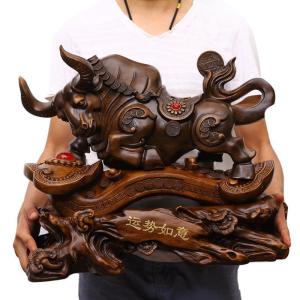 美帮汇运势如虹牛生肖牛摆件华尔街牛办公室桌店铺开业乔迁礼品