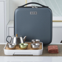 MULTIPOTENT整套功夫茶具套装钛茶器石瓢壶套装TTS3101