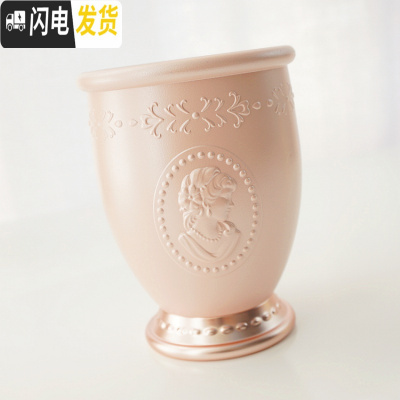 三维工匠Ladure拉杜丽浮化妆刷筒防尘美妆刷子刷桶笔筒桌面收纳筒收纳盒拉杜丽刷筒粉色