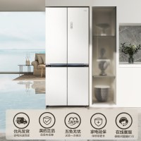 美的十字对开门冰箱Midea双变频风冷无霜大容量节能省电521L时尚简约智能家居电器