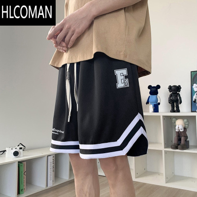 HLCOMAN运动短裤男潮牌夏季薄款五分马裤潮流外穿美式休闲裤子宽松篮球裤