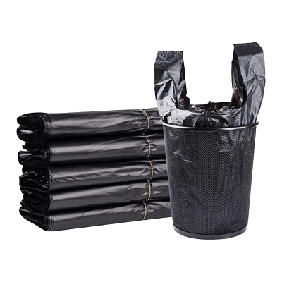 欧思卓背心垃圾袋OSZ-B4560 40*65cm 12.5g加厚 40个/包 黑色