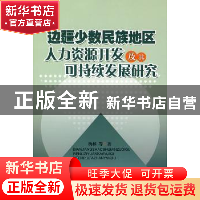 正版 边疆少数民族地区人力资源开发及其可持续发展研究 杨林 人