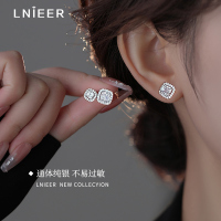 925纯银方糖耳钉女轻奢小众设计耳环2025新款秋冬高级感耳饰送女朋友老婆情人节七夕生日礼物