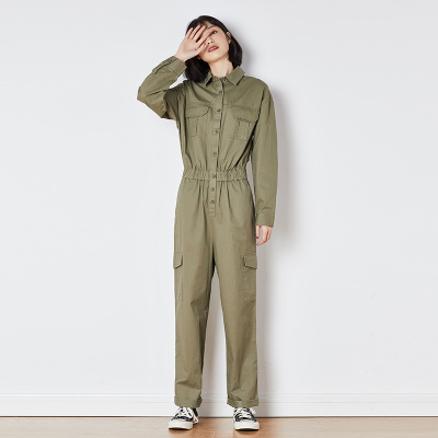 [1折价72.9元,叠加优惠券]唐狮春新款休闲裤工装连体衣女装时髦显瘦连体裤女网红潮裤子